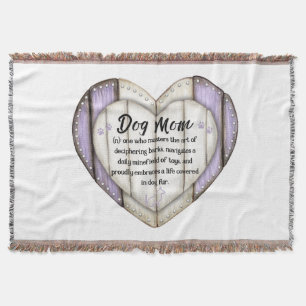 Dog Mom Again Throw Blanket