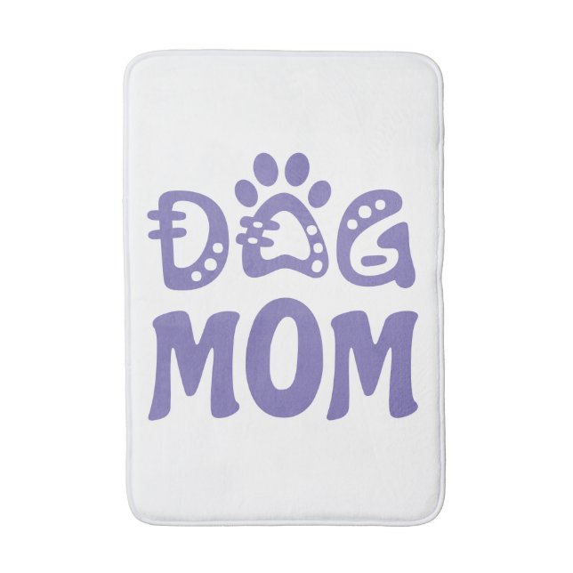Dog Mom Bath Mat (Front Vertical)