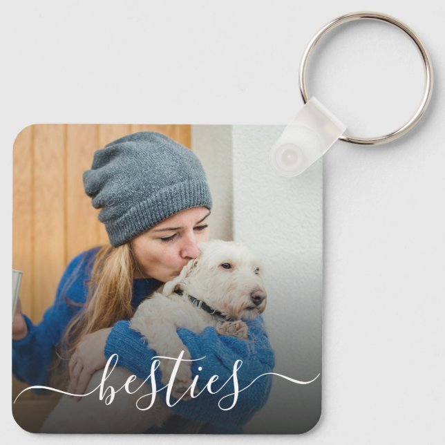 Dog Mom Besties  Keychain (Back)