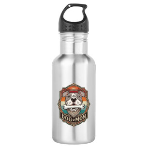Dog Mom Bone Bandana Vintage Frame_1 532 Ml Water Bottle