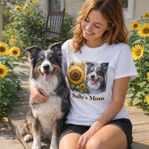 Dog Mom Border Collie T-Shirt