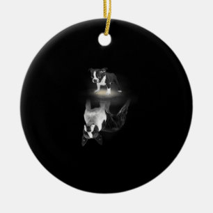 Dog Mom BostonTerrier Dog Lover Gift Mother Father Ceramic Ornament