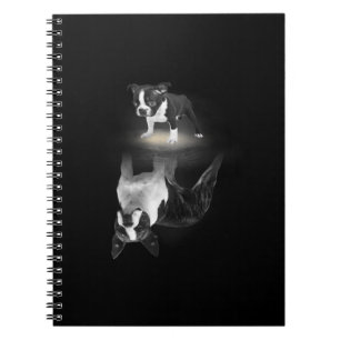 Dog Mom BostonTerrier Dog Lover Gift Mother Father Notebook