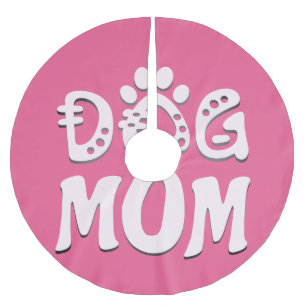 Dog Mom Brushed Polyester Tree Skirt