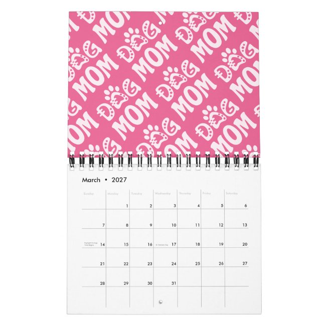 Dog Mom Calendar (Mar 2027)