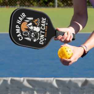 Dog Mom Camping Outdoor Campfire Pickleball Paddle
