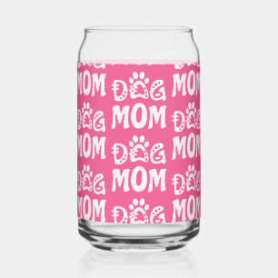Dog Mom Can Glass