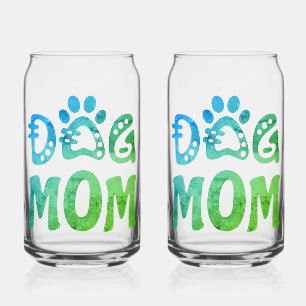 Dog Mom Can Glass