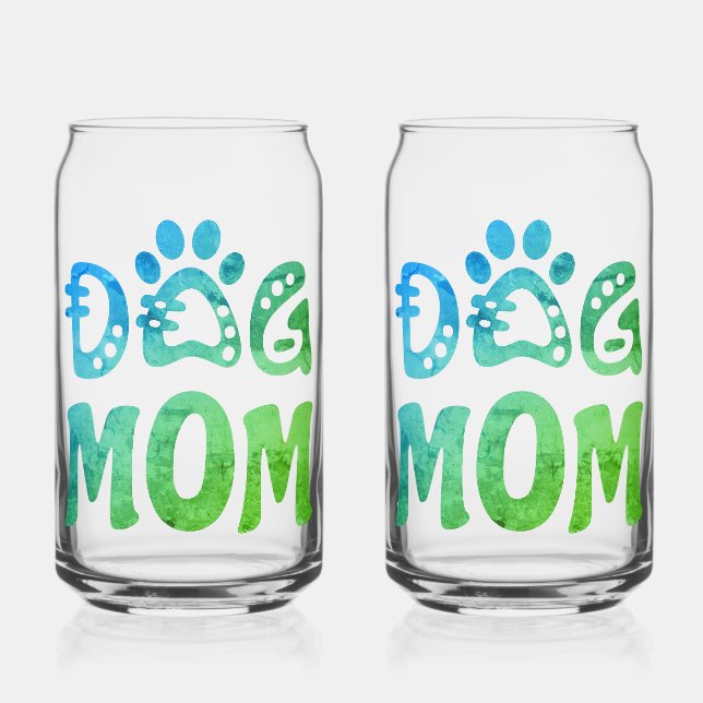 Dog Mom Can Glass (Front)