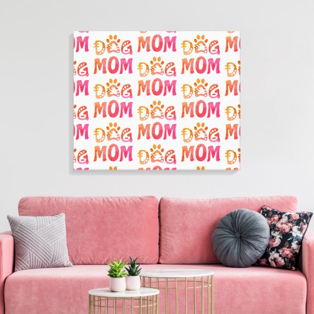 Dog Mom Canvas Print (Insitu(LivingRoom))