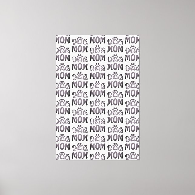 Dog Mom Canvas Print (Front)