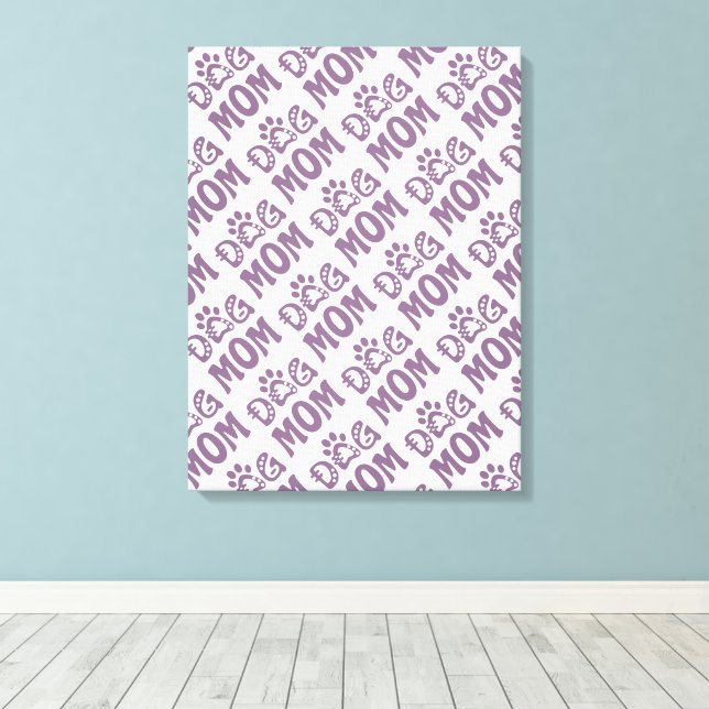 Dog Mom Canvas Print (Insitu(Wood Floor))