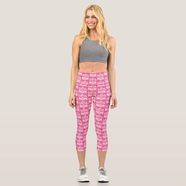Dog Mom Capri Leggings (Front)
