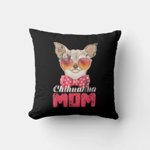 Dog Mom Chihuahua Throw Pillow