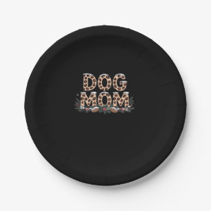 dog mom Classic T-Shirt Paper Plate