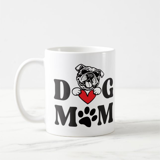Dog mom  coffee mug (Left)