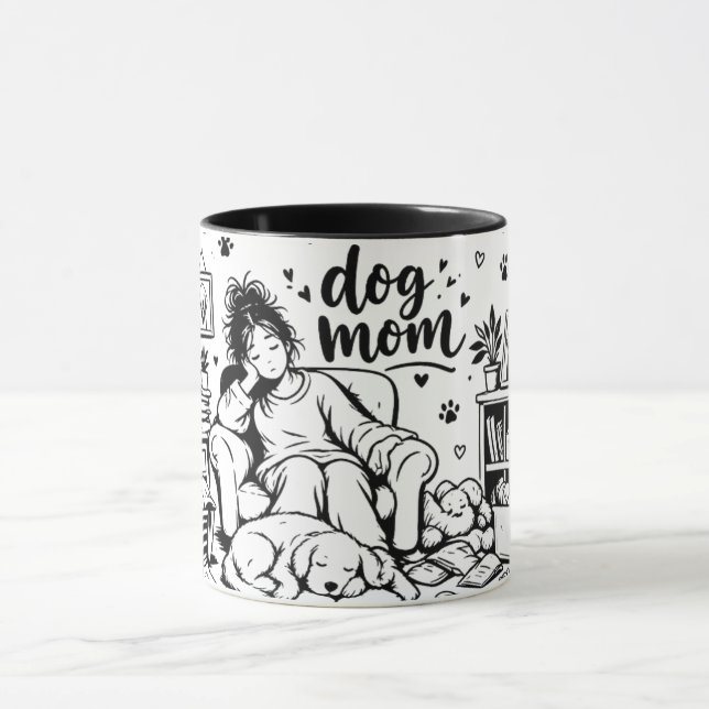 Dog Mom Coffee Mug (Center)