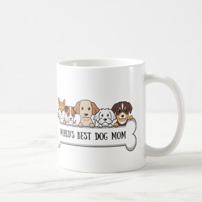 Dog Mom Coffee Mug, DogMom coffeecup, gifts, Coffee Mug (Right)