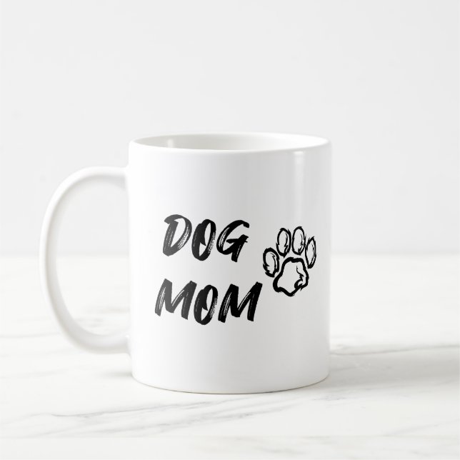 Dog Mom Coffee Mug - White (Left)