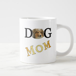 Dog Mom Collie Owners Large Coffee Mug