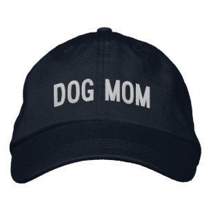 Dog Mom   Cool Dog Lady Embroidered Hat