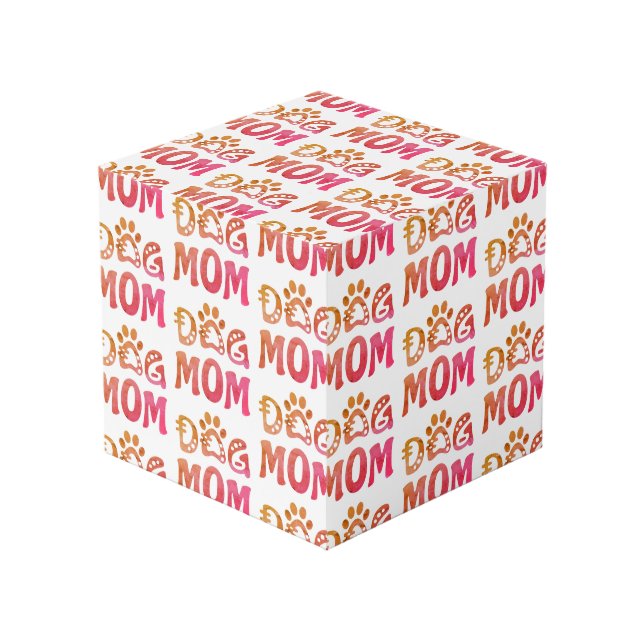 Dog Mom Cube (Front Angled)