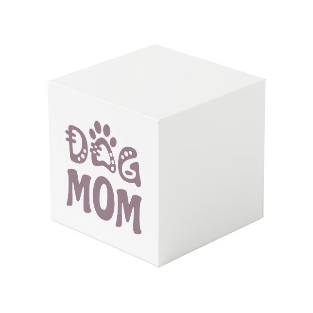 Dog Mom Cube (Front Angled)