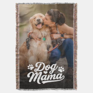 Dog Mom Custom Photo Throw Blanket