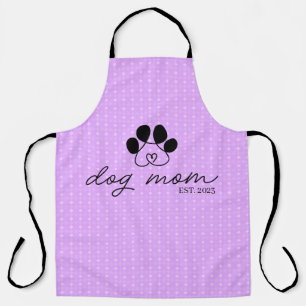 dog mom customizable apron