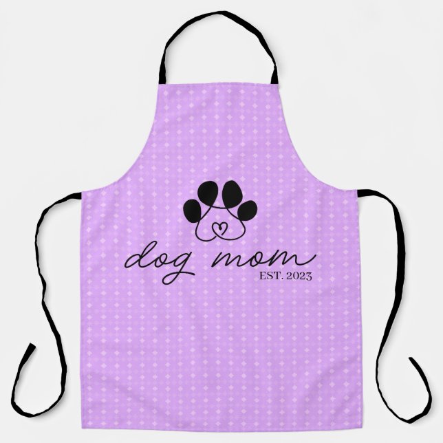 dog mom customizable apron (Front)