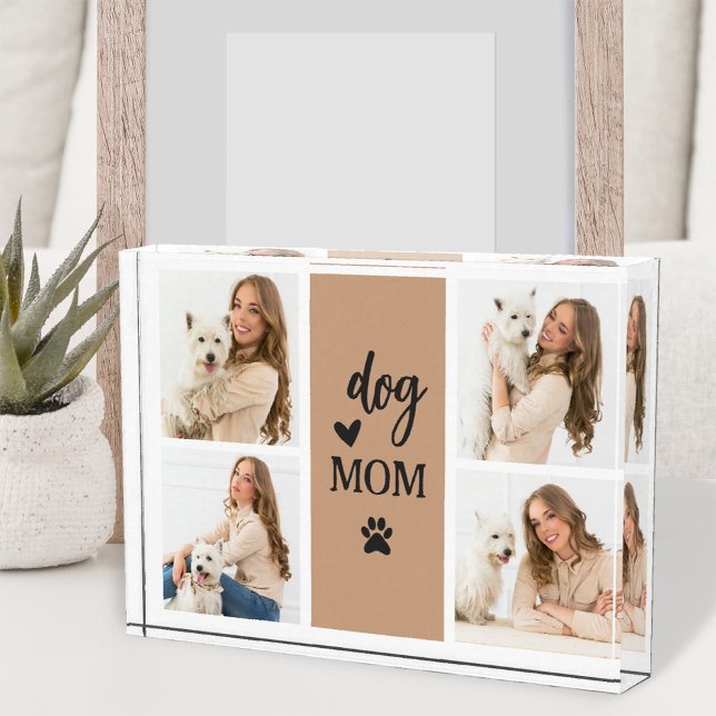 Dog Mom | Cute Pet Collage Photo Block (Creator Uploaded)
