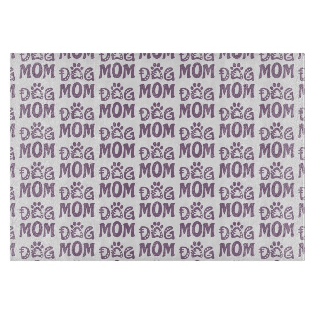 Dog Mom Cutting Board (Front)
