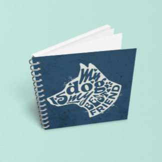 Dog mom dad gift notebook