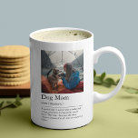 Dog Mom Definition Photo Coffee Mug<br><div class="desc">Let a dog mom know who much she means to her fur babies with this keepsake photo coffee mug. Design features a picture of your choice, the mothers name and the definition of what a dog mom. Perfect gift for birthdays, christmas or Mother's Day.</div>