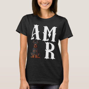 Dog Mom Dog Dad Doberman Pinscher Dog Love R T-Shirt