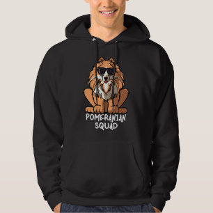 Dog Mom Dog Dad Love R Funny Pomeranian Squad Hoodie