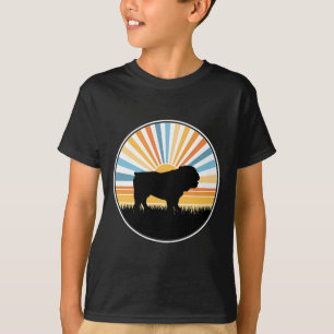 - Dog Mom Dog Dad Retro Sunset Pet T-Shirt