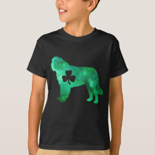 Dog Mom Dog Lover St Patrick's Day Saint Bernard M T-Shirt