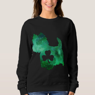 Dog Mom Dog Lover St. Patrick's Day Westie Mom Wom Sweatshirt