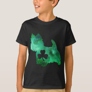 Dog Mom Dog Lover St. Patrick's Day Westie Mom Wom T-Shirt