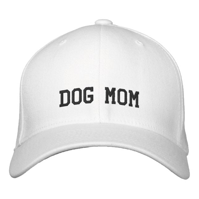 DOG MOM EMBROIDERED HAT (Front)