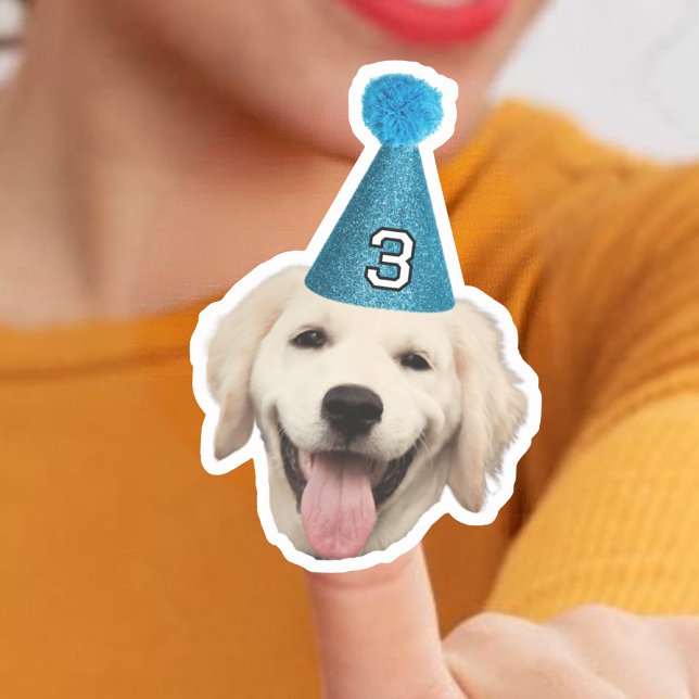 Dog Mom Face Stickers, Custom Face Birthday Party (Creator Uploaded)