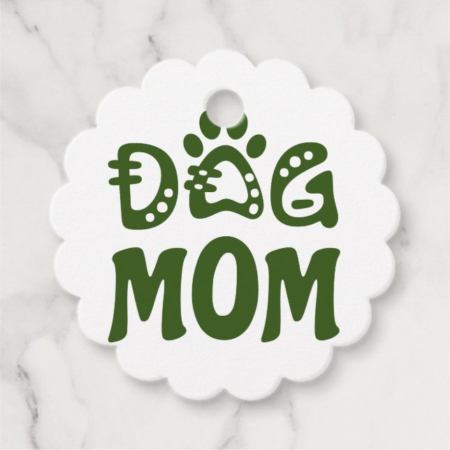 Dog Mom Favour Tags (Front)