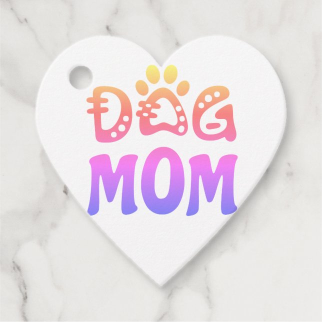 Dog Mom Favour Tags (Front)