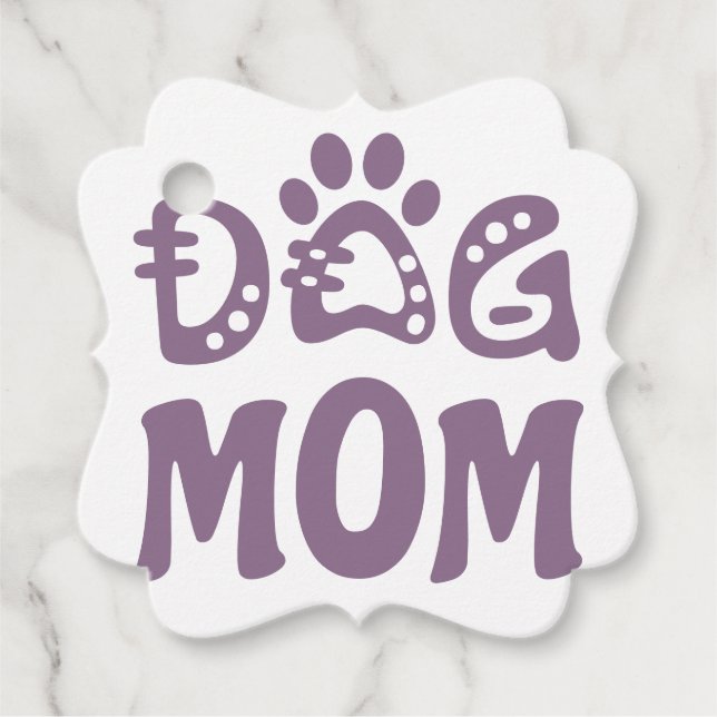 Dog Mom Favour Tags (Front)