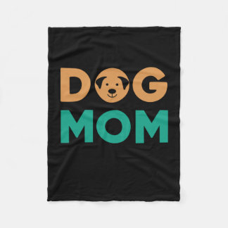 Dog Mom Fleece Blanket