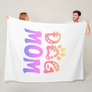 Dog Mom Fleece Blanket