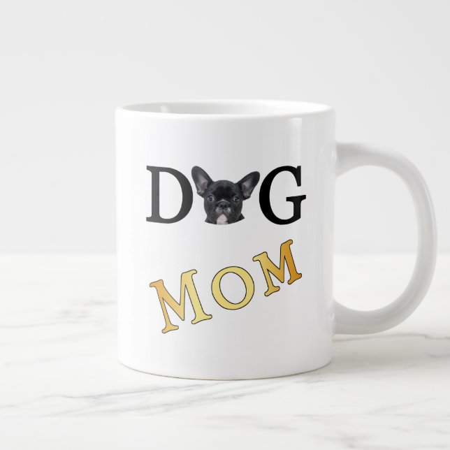 Dog Mom Frenchie Owners Large Coffee Mug (Right)