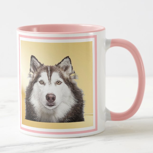 Dog Mom Funny Mother's Day Pet Photo Pink Inside Mug (Creator Uploaded)