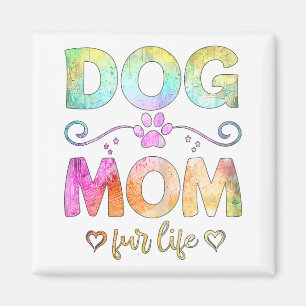 Dog Mom Fur Life Happy Mother's Day Best Dog Mom E Magnet